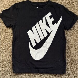 Nike Kids Black and White Logo Tee